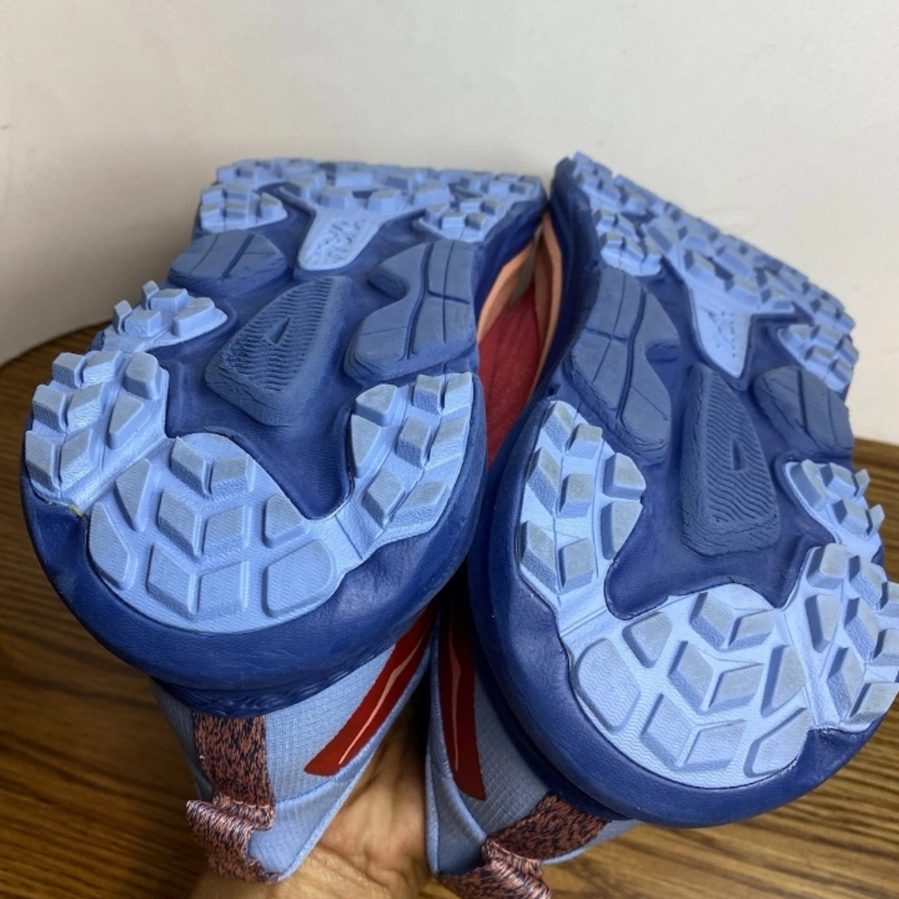 Hoka Women's Red and Light Blue Athletic Shoes - Picture 13 of 15